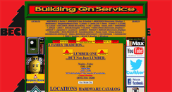 Desktop Screenshot of beckerlelumber.com